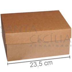 Caixa Kraft para Presente 10 unid - K53 - 23,5 x 17,5 x 11 cm